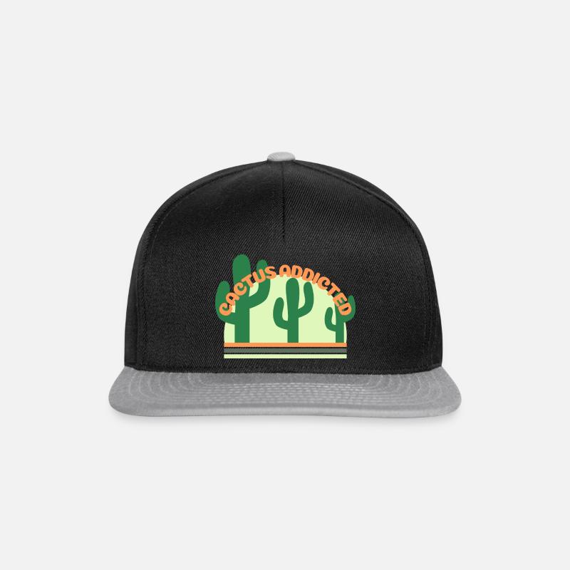 Kaktus Spruch - Snapback Cap - Schwarz/Grau