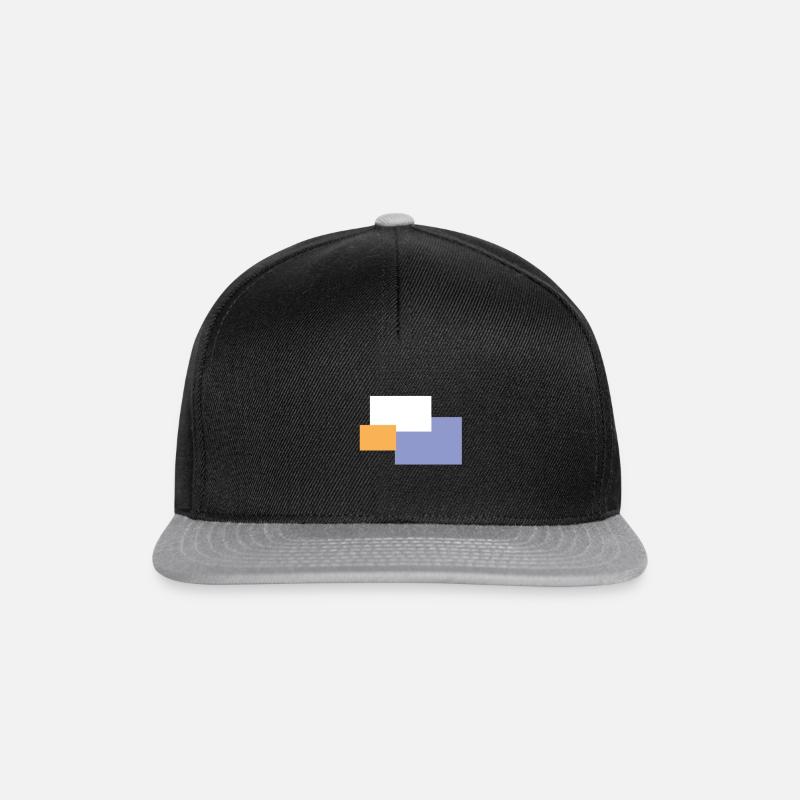 abstract - Snapback Cap - black/grey