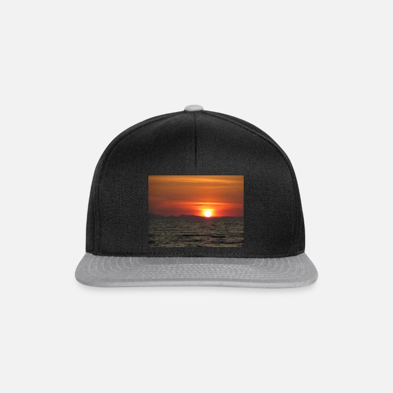 coucher du soleil - Casquette snapback - noir/gris
