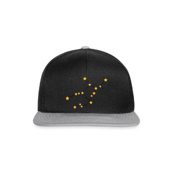 Constellation du zodiaque signe Vierge - Casquette snapback - noir/gris - Devant