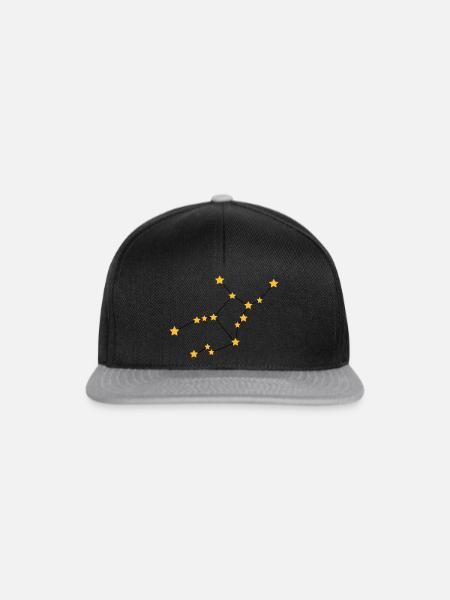 Constellation zodiac sign Virgo - Snapback Cap - black/grey