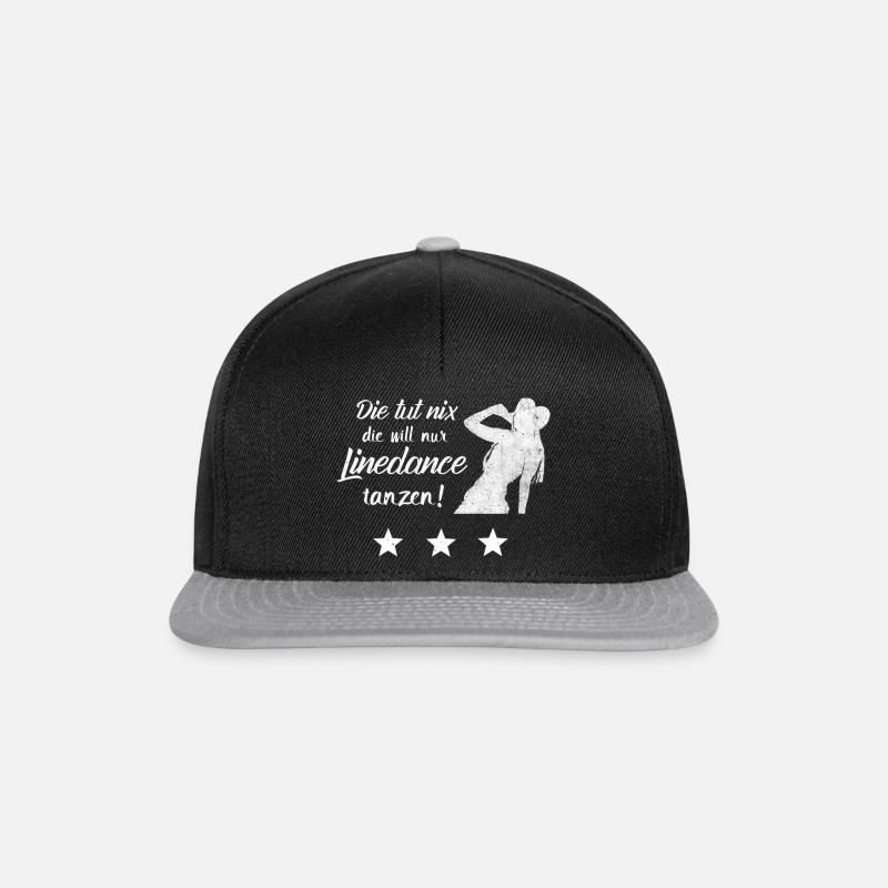 Nur Linedance tanzen! - Snapback Cap - Schwarz/Grau