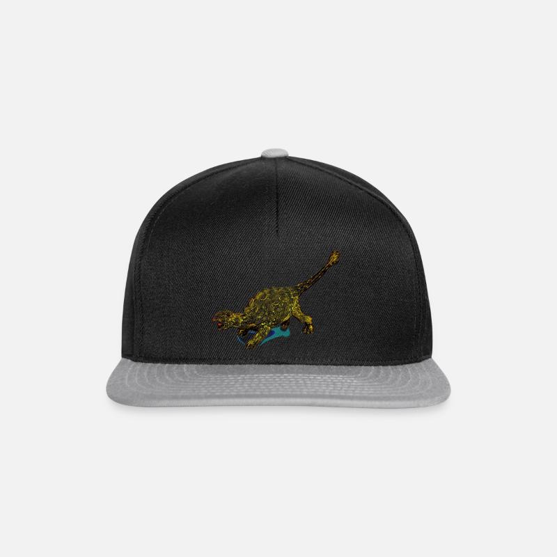Ankylosaurus comic - Snapback Cap - black/grey