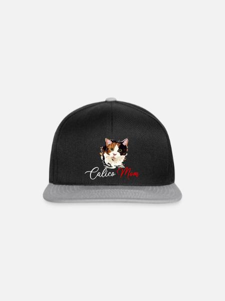 Calico Mom, Katze calico - Snapback Cap - Schwarz/Grau