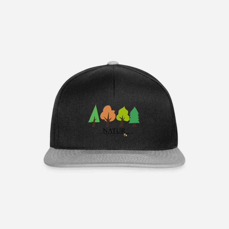 Natur - Snapback Cap - Schwarz/Grau