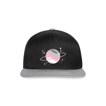Demigirl Planète Spatiale Demigirl Pride - Casquette snapback - noir/gris - Devant