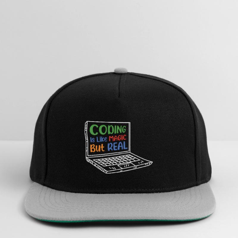 Coding Is Like Magic Coder Programmer Computer Gee Snapback Cap