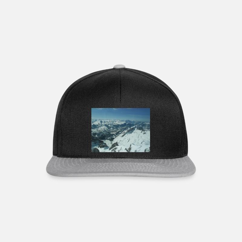 Wunderschöne Schweizer Berge - Snapback Cap - Schwarz/Grau