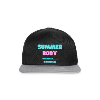 SUMMER BODY in progress - Casquette snapback - noir/gris - Devant
