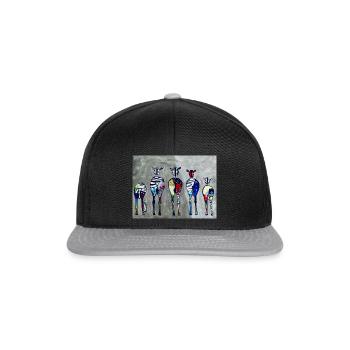 But(t) Zebra - Snapback Cap - Schwarz/Grau - Vorne