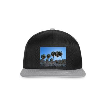 Palmen - Snapback Cap - Schwarz/Grau - Vorne