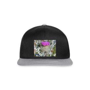 Chardon écossais aussi chardon laineux - Casquette snapback - noir/gris - Devant