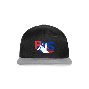Paris Souvenir Paris Cadeau - Casquette snapback - noir/gris - Devant