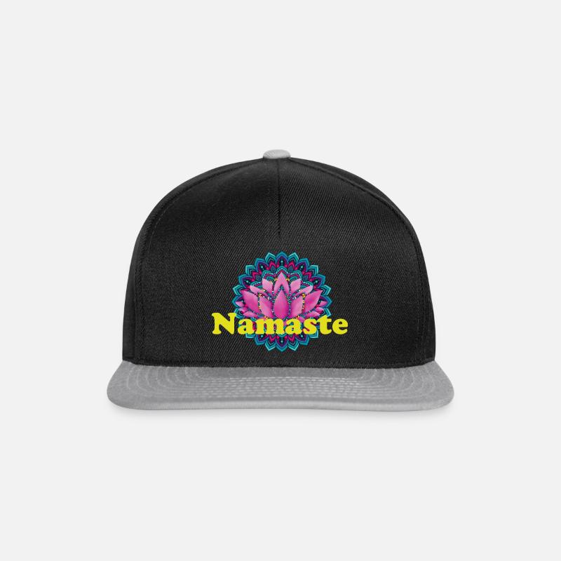 Namaste - Snapback Cap - Schwarz/Grau