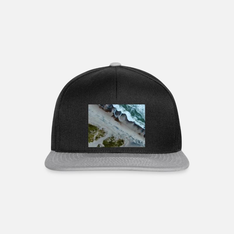Dänemark Strand - Snapback Cap - Schwarz/Grau