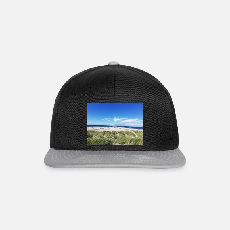 Strand Urlaub - Snapback Cap - Schwarz/Grau