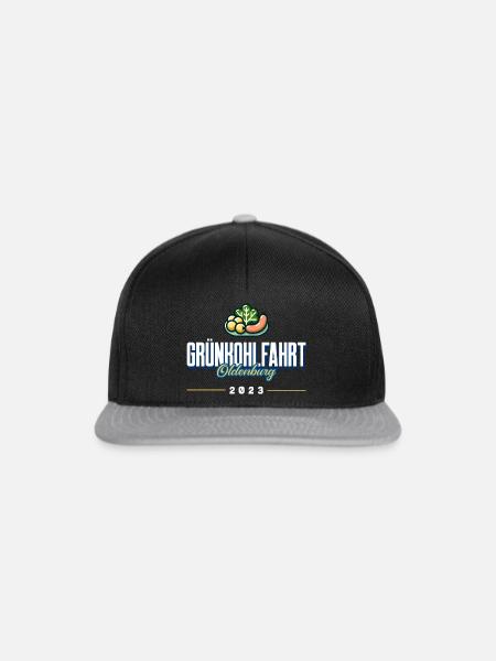 Grünkohlfahrt Oldenburg 2023 - Snapback Cap - Schwarz/Grau