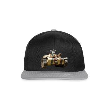 Panzerkatze - Snapback Cap - Schwarz/Grau - Vorne