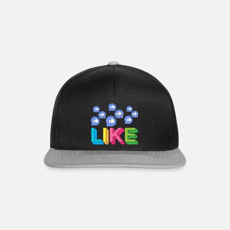Like - Snapback Cap - Schwarz/Grau