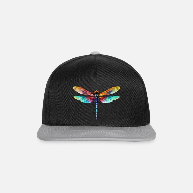 Libelle - Snapback Cap - Schwarz/Grau