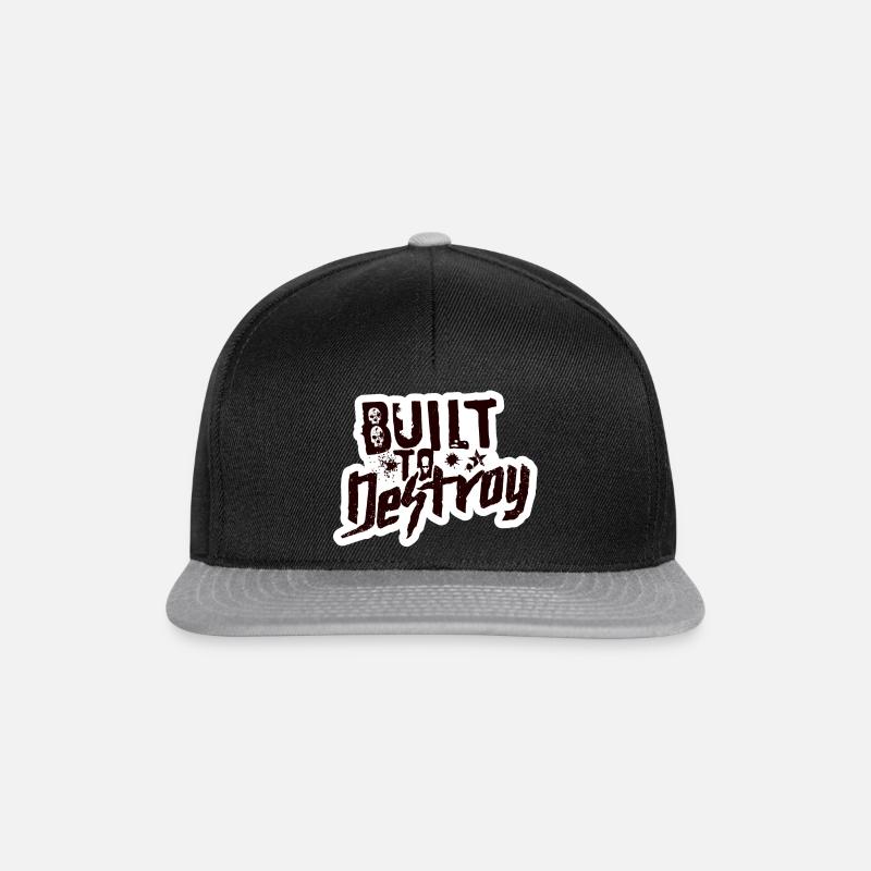 Built To Destroy - Snapback Cap - Schwarz/Grau