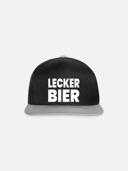 Bier - Snapback Cap - Schwarz/Grau
