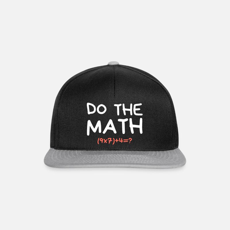 Do The Math 67 Meme Funny Teacher Six Seven - Snapback Cap - black/grey