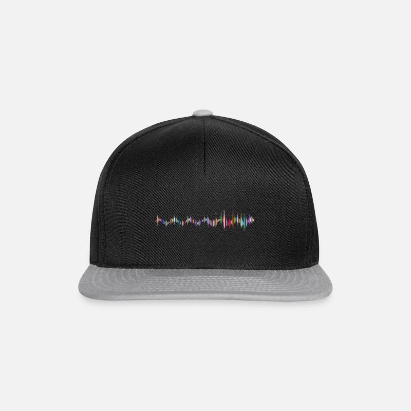 Sound Waves - Snapback Cap - black/grey