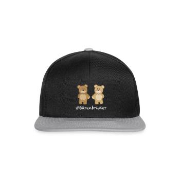 Ours frères, deux pour l'éternité. - Casquette snapback - noir/gris - Devant