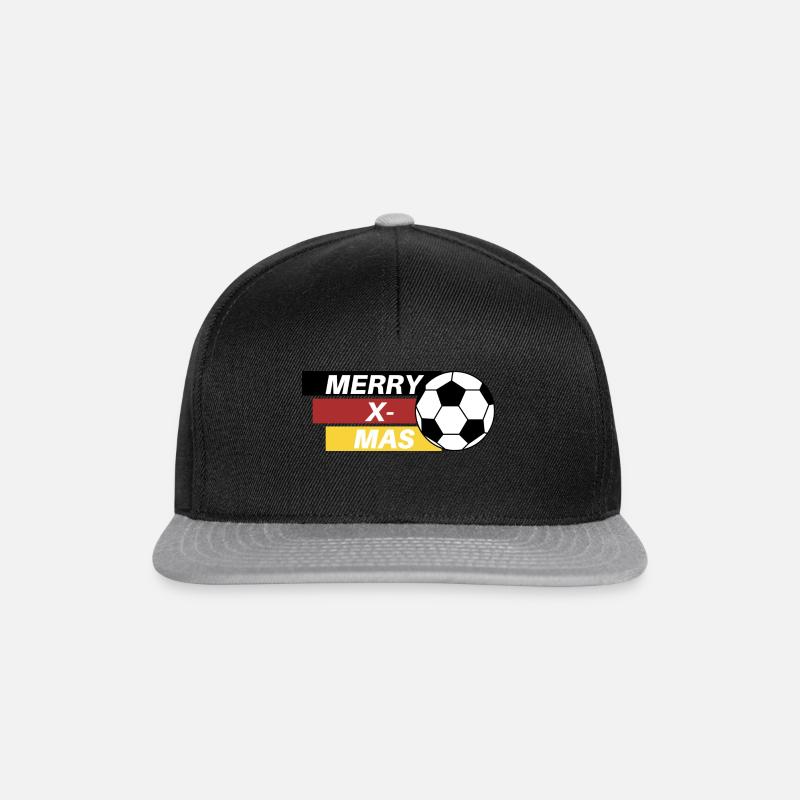 Frohe Weihnachten und auf die Weltmeisterschaft! - Snapback Cap - Schwarz/Grau