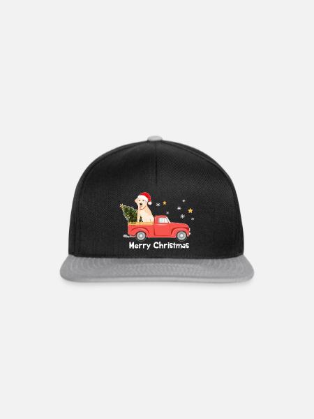Labrador Weihnachts-Pickup - Snapback Cap - Schwarz/Grau