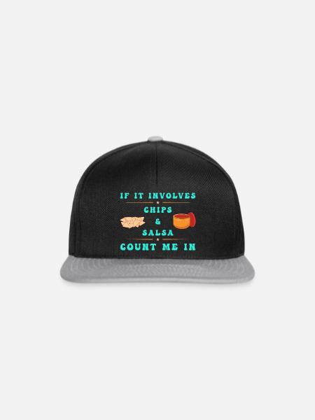 Chips und Salsa Nachos - Snapback Cap - Schwarz/Grau
