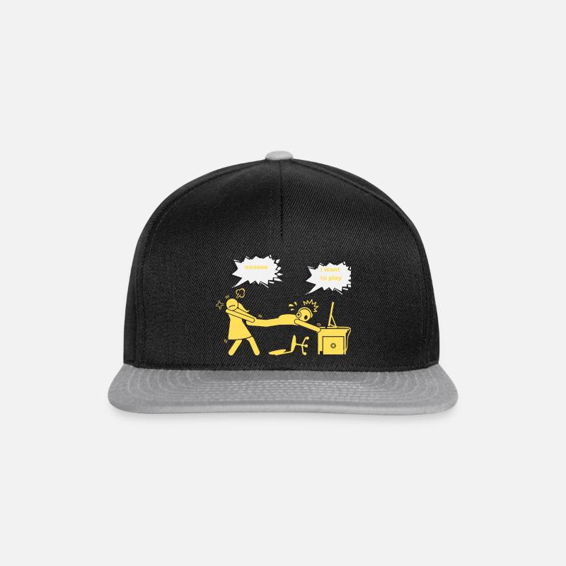 Konsolen Freak - Snapback Cap - Schwarz/Grau
