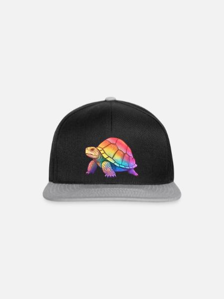 Pride Schildkröte - Snapback Cap - Schwarz/Grau