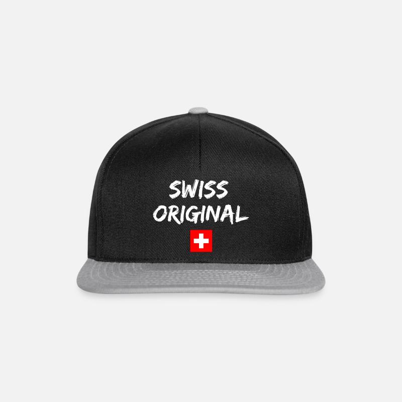 Swiss Original - Snapback Cap - Schwarz/Grau