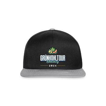 Grünkohlfahrt Oldenbug 2024 - Snapback Cap - Schwarz/Grau - Vorne