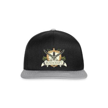 Bushcraft - Snapback Cap - black/grey - Front