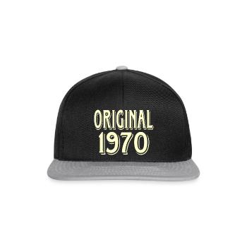 original 1970 - Snapback Cap - Schwarz/Grau - Vorne