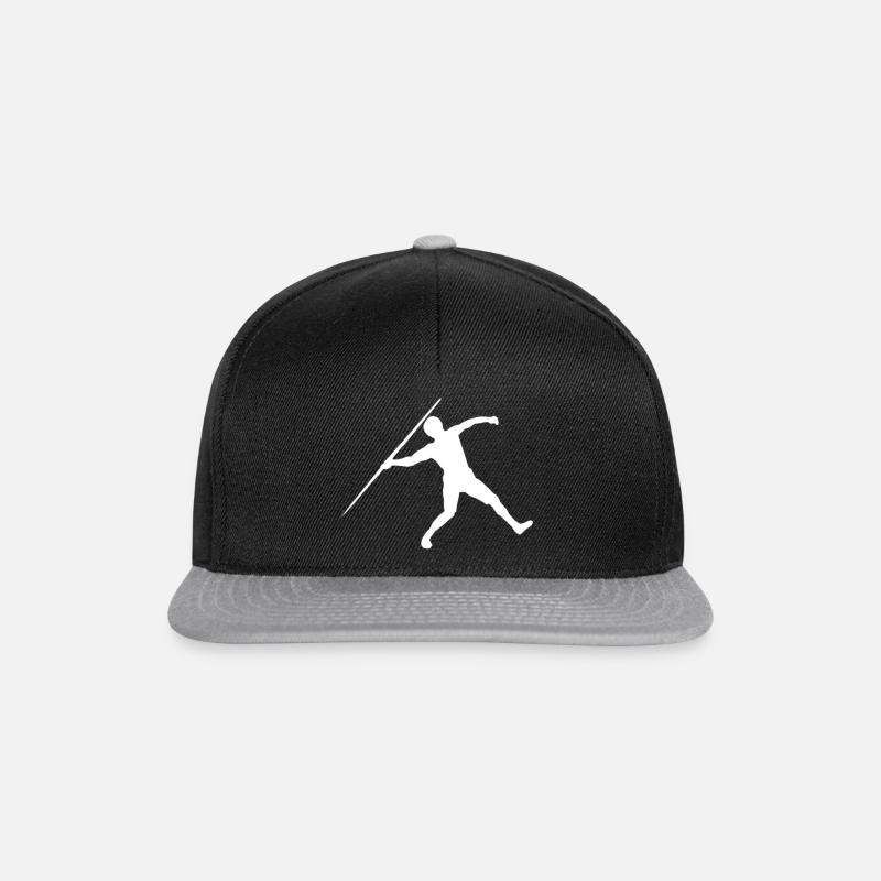 Speerwerfen Leichtathletik - Snapback Cap - Schwarz/Grau