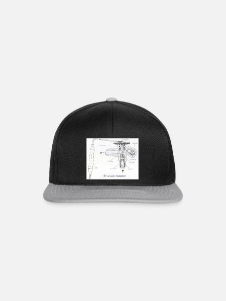 TEVi - Snapback Cap - Schwarz/Grau