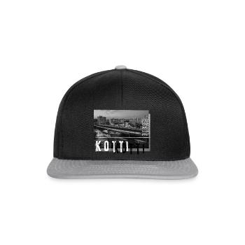Berlin Kreuzberg kotti - Casquette snapback - noir/gris - Devant