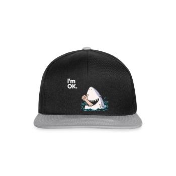 Requin Requin - Casquette snapback - noir/gris - Devant