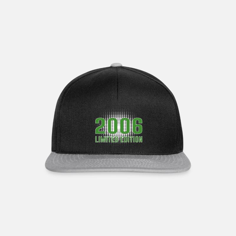16. Geburtstag 2006 Geschenk Birthday - Snapback Cap - Schwarz/Grau