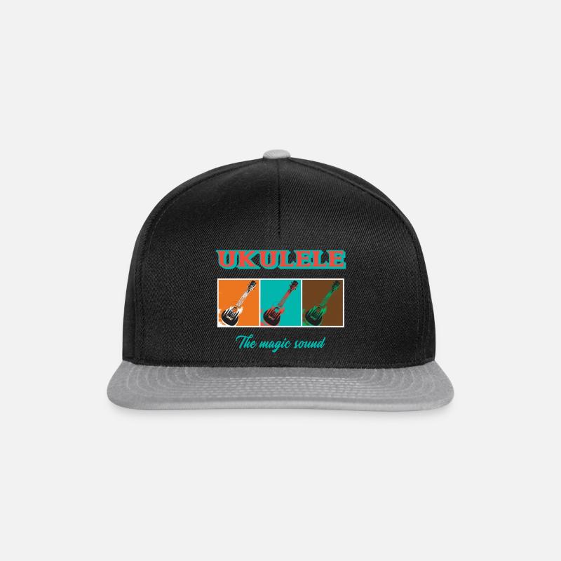 Ukulele - The magic sound - Snapback Cap - Schwarz/Grau