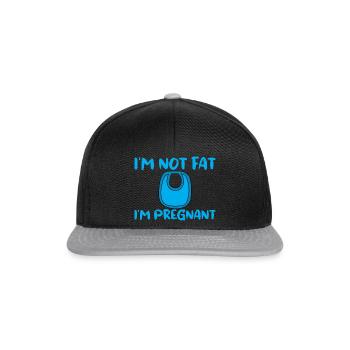 I'm Not Fat I'm Pregnant 3 - Snapback Cap - black/grey - Front