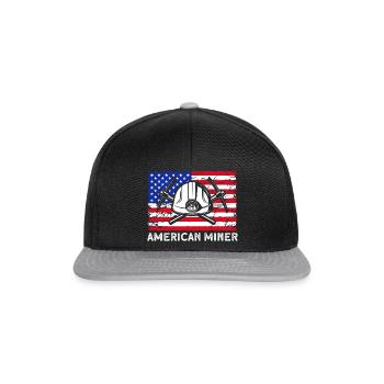 Mineurs de charbon Mineurs souterrains Exploitation minière - Casquette snapback - noir/gris - Devant