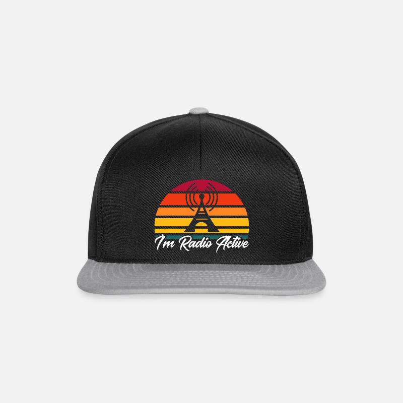 Morsezeichen senden Amateurfunk Amateurfunk Gesche - Snapback Cap - Schwarz/Grau