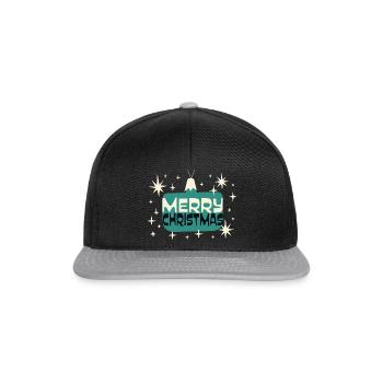 merry Christmas 21 - Snapback Cap - Schwarz/Grau - Vorne