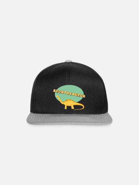 Brontosaurus - Snapback Cap - Schwarz/Grau