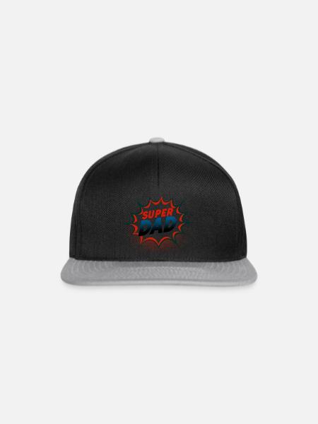 Super Dad - Snapback Cap - Schwarz/Grau